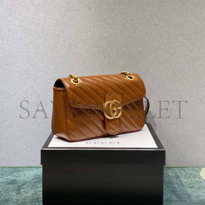 G*u*i marmont small matelasse shoulder bag 443497 (26*15*7cm)